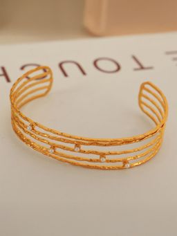 KKATHA ACCESSORIES - Gold Brass Statement Bracelet