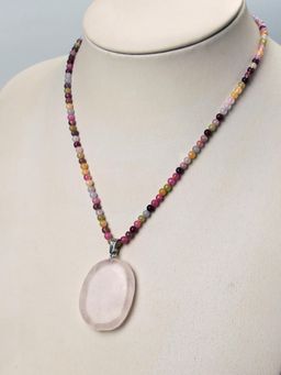 KKATHA ACCESSORIES - Multi-Color Beads Contemporary Necklace