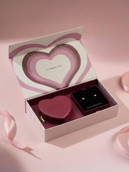 Palmonas - Gold Stainless Steel Statement Pair Of Earrings