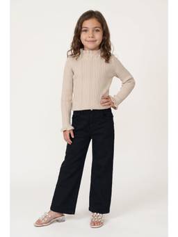 One Friday - Black Cotton Denim Regular Fit Jeans