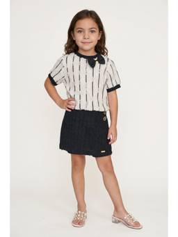 One Friday - Girls Black Banana Crepe Regular Fit Shorts
