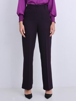 Jaey - Purple Solid Trouser