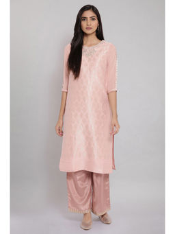 WISHFUL by W - Pink Floral Kurta