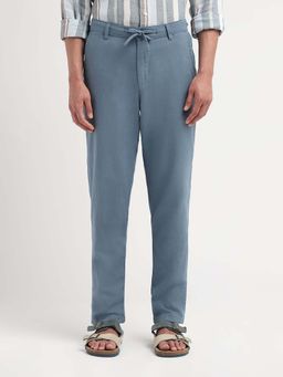 SELECTED HOMME - Light Blue Linen Blend Slim Fit Trouser