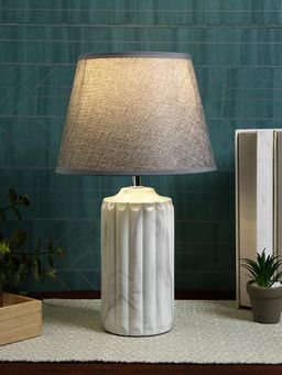 Tayhaa - Matte Charcoal Grey Table Lamp