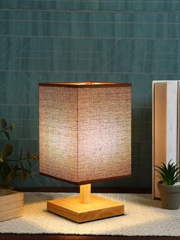 Tayhaa - Brown Wood Lamp Shade