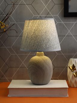 Tayhaa - Wooden Grey Table Lamp