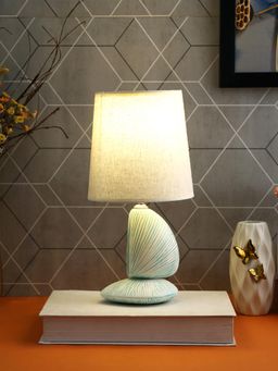 Tayhaa - Blue Carved Elegance Table Lamp