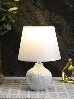 Tayhaa - White Ceramic Table Lamp