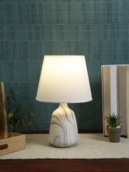 Tayhaa - White Ceramic Table Lamp