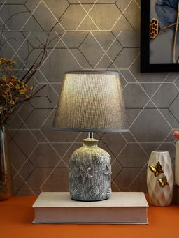 Tayhaa - Grey Seashell Serenity Table Lamp