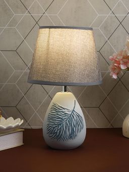 Tayhaa - Grey Woven Ceramic Table Lamp