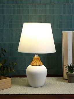 Tayhaa - White Luxurious Ceramic Table Lamp