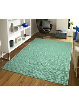 Saral Home - Cotton Printed Rug 1Pc (Green)