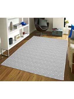 Saral Home - Cotton Printed Rug 1Pc (Grey)