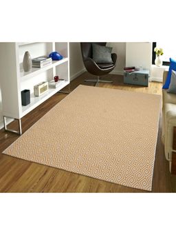 Saral Home - Cotton Printed Rug 1Pc (Yellow)
