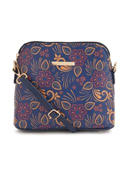 Lapis O Lupo - Women Print Sling Bag Llsl00105Bl12 Blue
