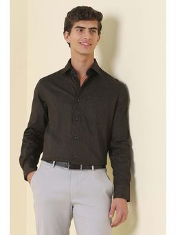 Allen Solly - Black Stripe Full Sleeves Formal Shirt