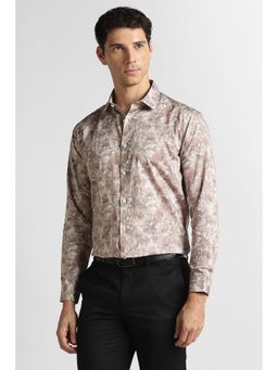 Van Heusen - Brown Print Full Sleeves Shirt