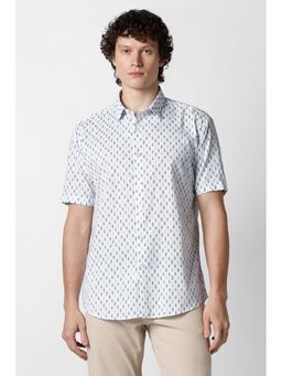 Van Heusen - White Print Half Sleeves Shirt