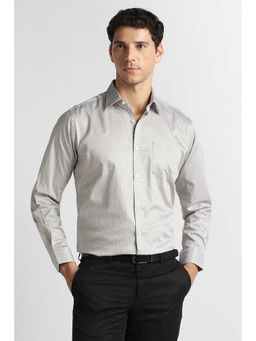 Van Heusen - Beige Print Full Sleeves Shirt
