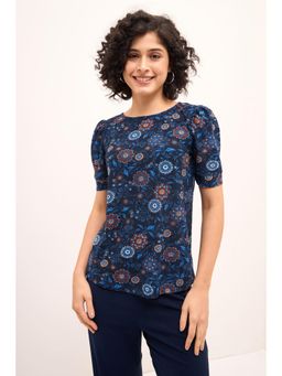 SALT Attire - Floral Puffed Sleeves Top