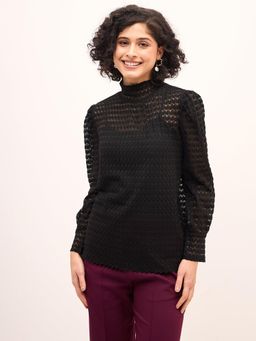 SALT Attire - High Neck Lace Top