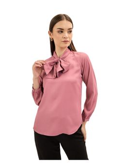 SALT Attire - Pink Neck Tie Top