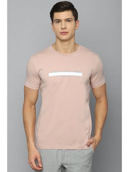 Louis Philippe - Men Pink T-Shirt