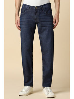 Allen Solly - Men Navy Blue Skinny Fit Dark Wash Jeans