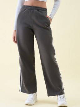 98 Degree North - Grey Women Cotton Solid Trackpant