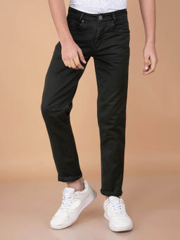 CRIMSOUNE CLUB - Boy Black Solid Jeans