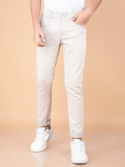 CRIMSOUNE CLUB - Boy Grey Solid Jeans