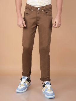 CRIMSOUNE CLUB - Boy Brown Solid Jeans