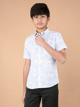 CRIMSOUNE CLUB - Boy Blue Printed Shirt