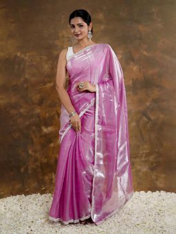 Teejh - Paisley Paradise Tissue Saree Without Blouse