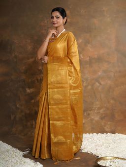 Teejh - Amrapali Tissue Silk Saree Without Blouse
