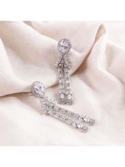 Bubber Jewels - Steffi Cluster White Earrings