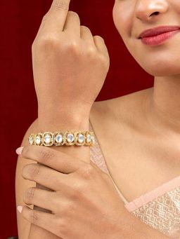 Teejh - Dviti Gold Polki Bracelet