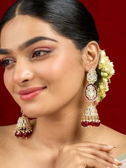 Teejh - Seher Red Gold Earrings