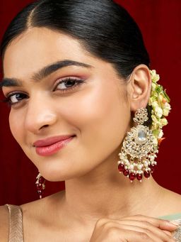 Teejh - Sarai Red Gold Earrings