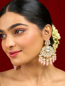 Teejh - Sarai Pink Gold Earrings
