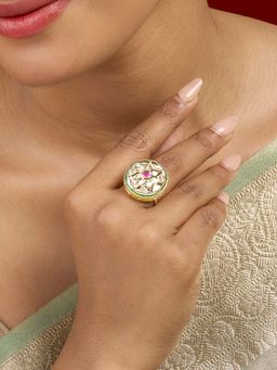 Teejh - Lakya Pink Ring