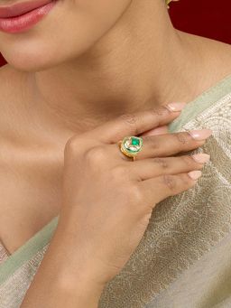 Teejh - Kalindi Green Ring