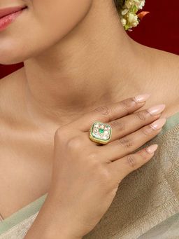 Teejh - Jhimar Green Ring