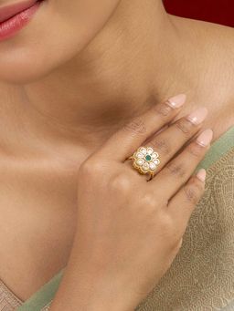 Teejh - Priyali Green Ring