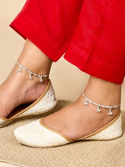 Teejh - Nilma Silver Anklet