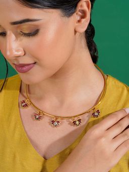 Teejh - Feeling Jhakaas Maroon Necklace