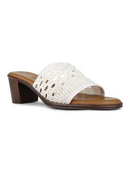 Inc.5 - Women Cream Party Solid Open Toe Block Heels