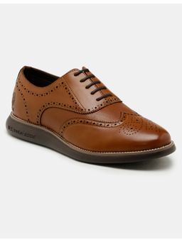 U.S. POLO ASSN. - MARCO 2.0 Stylish Tan Smart Casual Brogues for Men